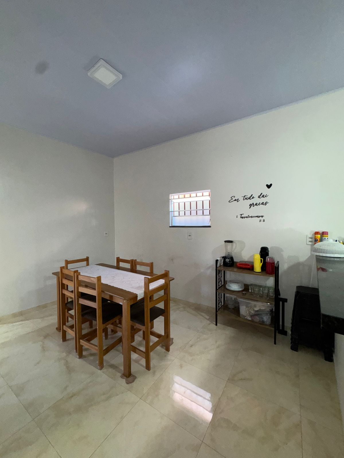 Sala de jantar do Entre Dunas Chalé